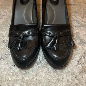 Umberto Raffini High Heel Tassel Loafer Pumps size 9 work shoes